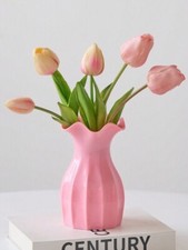 Plastic Flower Vase Creative Decor Home Imitation Ceramic Vase