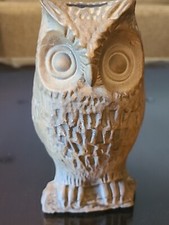 Owl ceramic MCM brown bank. No stopper. A 55. Vintage