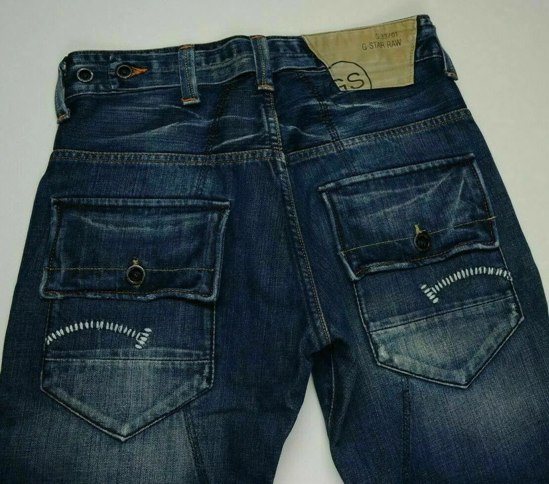 G Star Jeans New Radar Low Loose Dark Aged • Back pocket