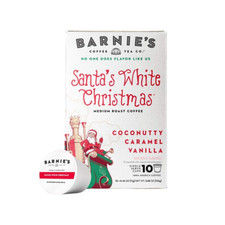 Barnie'S Single Serve Santa'S White Christmas Coffee Pods with Coconut, Caramel