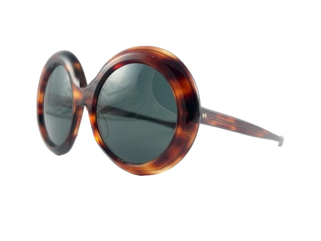 1970s Gafas de Sol Vintage Redondo Informal