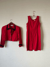 Vintage dress set with matching jacket size xs