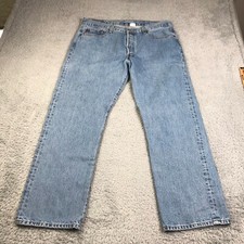 Levis 501 XX Jeans Mens 38 37x30 Light Wash Blue Button Fly Denim Vintage Y2K