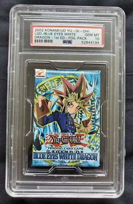 【PSA8】遊戯王　BOOSTER　10枚セット 1st Ed 2002 Yu-Gi-Oh! Legend Of Blue Eyes White Dragon LOB Booster