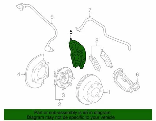 Genuine GM 1999-2018 Cadillac Chevrolet GMC Hummer Disc Brake Caliper 25846386 - Image 2 of 2