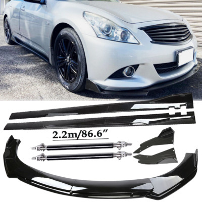 For Nissan Altima Front Bumper Lip Splitter Spoiler Side Skirt Strut Rod I
