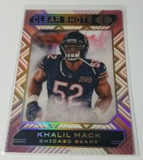 2020 Panini Illusions KHALIL MACK Clear Shots Black Parallel #6 Chicago Bears 
