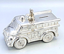 Tiffany & Co. Sterling Silver Solid Fire Truck Bank