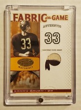 2007 LEAF CERTIFIED FOOTBALL SAMMY BRUGH 5/5 GAME WORN