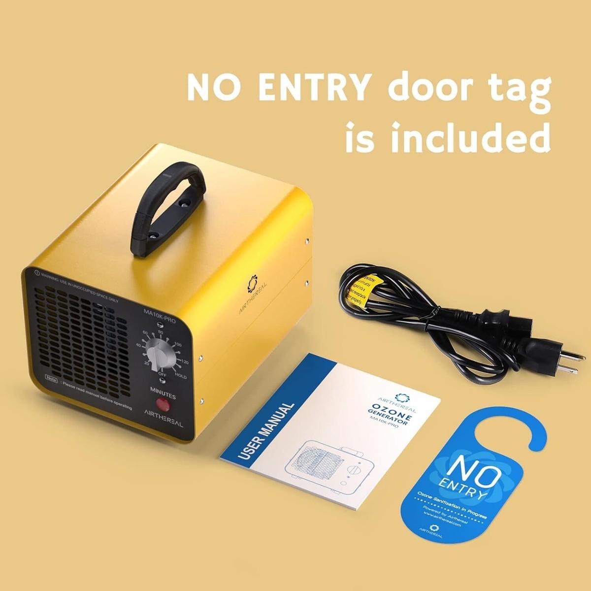 Airthereal MA10K-PRO Industrial Ozone Generator Odor Remover O3 