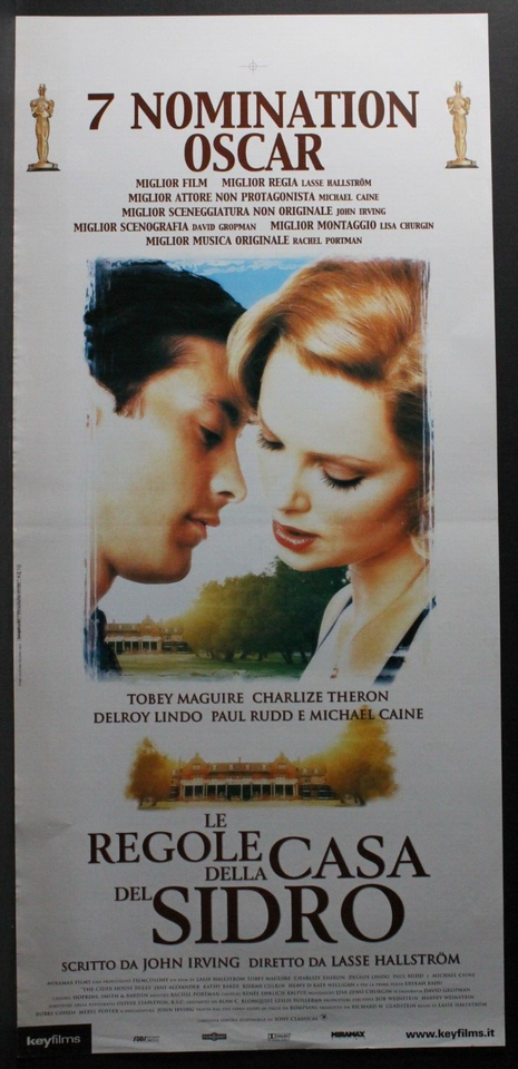 Locandina originale film Le regole della casa del sidro (1999) - Regia di Lasse Hallström