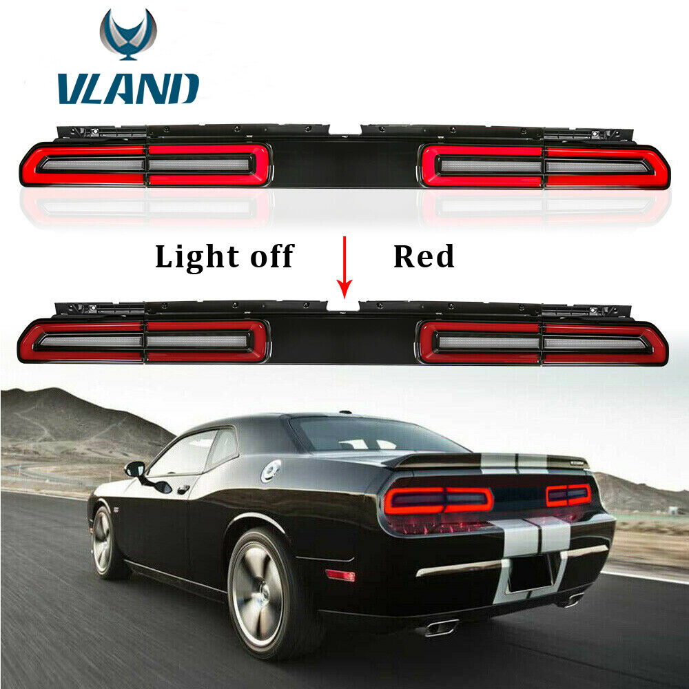 RED LED Tail Light Rear Lamp For 08-14 Dodge Challenger Coupe 2