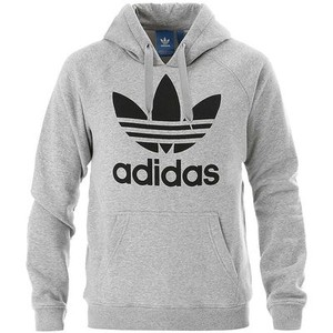 grey adidas hoodie with black logo