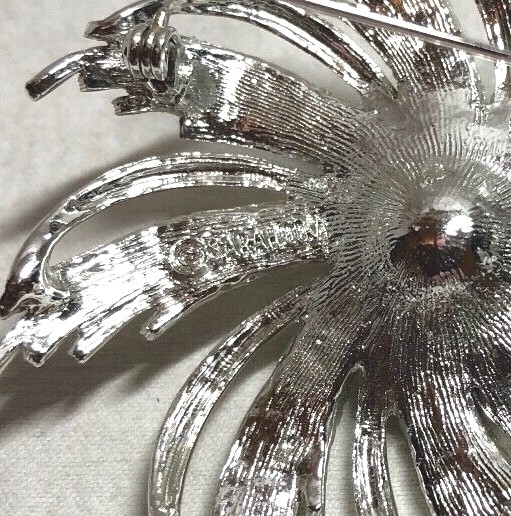 SilverTone Costume Pearl Brooch Sarah Coventry eBay