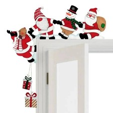 Door Frame Decor - Santa Snowman Reindeer Christmas Ornament - Holiday Decor