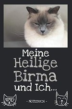 Heilige Birma Katze Notizbuch Tagebuch Fotobuch Geschenk liniert ca. DIN A5