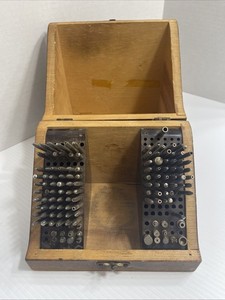 C&E Marshall Watchmaker partial Staking Tool Set 125 Stakes Vintage Box NO Punch