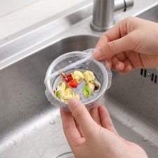 Disposable Mesh Sink Strainer Bags 100Pcs, Elastic Drain Nets for Kitchen Sin...