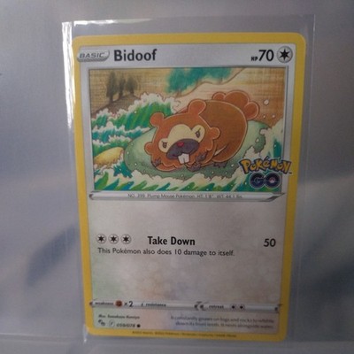 Bidoof Common Pokemon GO 059/078 NM EN