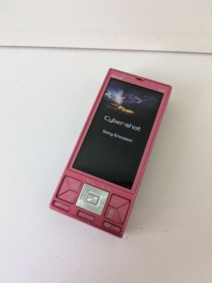 Sony Ericsson Cyber-shot S001 Pink Retro Flip Phone Cute Collectible Camera