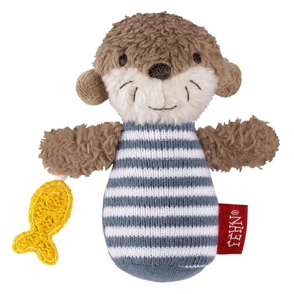 Greifling Mini-Rassel Otter FüR Babys Ab 0 Monaten, Weich, Stofftier, Spielzeug-image