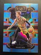 2023-24 Panini Select - Concourse Gradey Dick #90 Light Blue Prizm /299 (RC)
