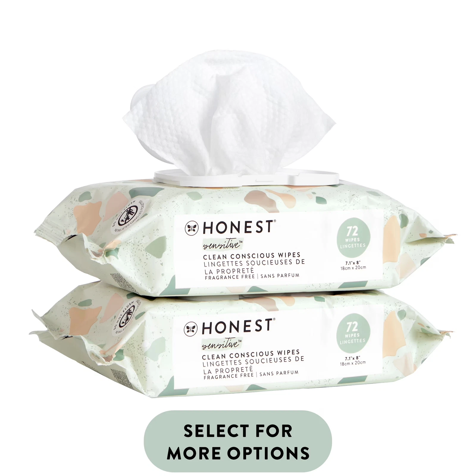 Plant-Based Fragrance-Free Baby Wipes 144 Count Clean Babys Infants Butt Wipe
Opens in a new window