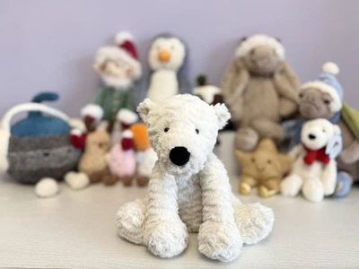 Jellycat Very Rare Retired Medium Fuddlewuddle Polar Bear, VGC, Genuine - Image 1 of 4