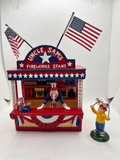 Dept 56 - Snow Village - Uncle Sams fireworks Stand #54974 w/ box & Sleeve 