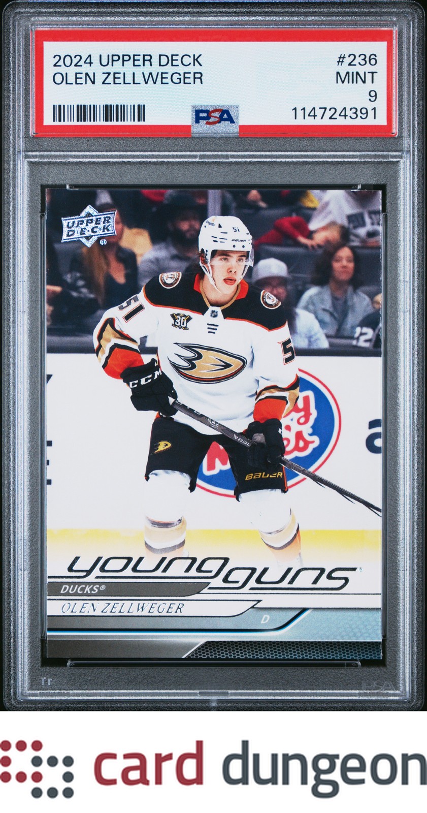 Olen Zellweger 2024 Upper Deck #236 - 114724391 PSA 9