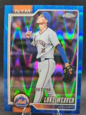 Luke WEAVER 2026 Topps Chrome Blue Wave Refractor /150