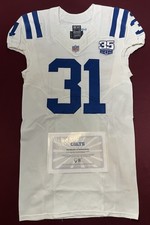 Quincy Wilson Indianapolis Colts NFL Game Used Jersey From 12/30/18 (Florida)