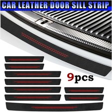 9x Car Door Sill Scuff Cover Trim Anti Scratch Sticker Accessories For Chevrolet