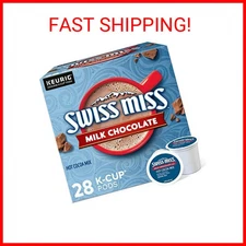 Swiss Miss Milk Chocolate Hot Cocoa Keurig Single-Serve K Cup Pods, 28 Count