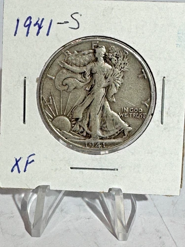 1941-S Liberty Walking Half Dollar 50C in VF Condition