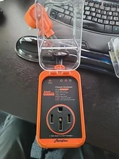 30 A Male to 50 A Female to RV Adapter with Surge Protector - 8000 Joules