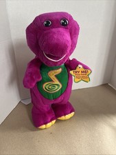 Vintage Fisher-Price Dino Dance Barney Dinosaur Motion Toy Mattel It Works.