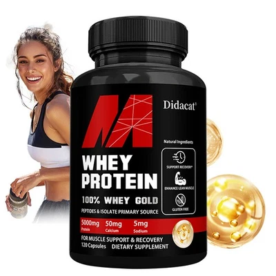 Whey Protein Kapseln -100% - Körper stärken - Muskelkraft erhalten - Bild 1 von 4