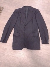 ANZUGS JACKE (HERREN) SCHWARZ (NADELSTREIFEN)...
