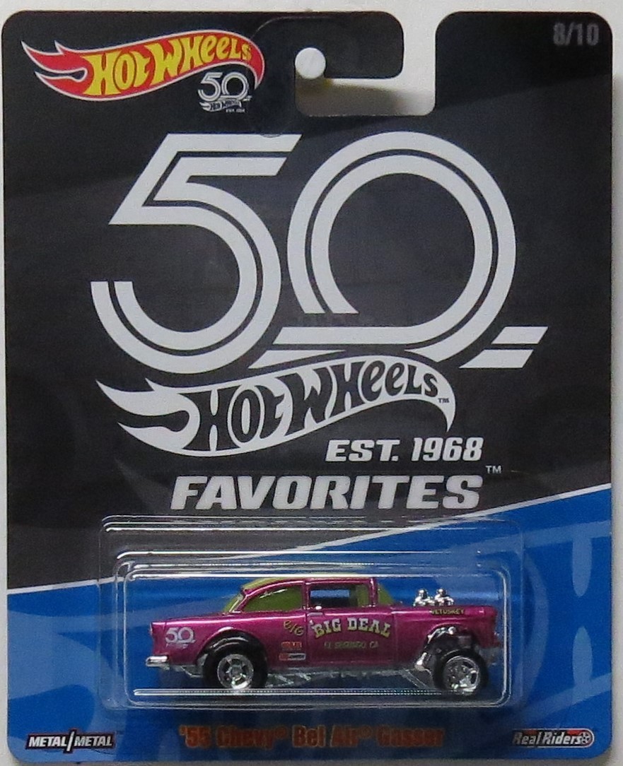 Hot Wheels 2018 50 Favorites '55 Chevy Bel Air Gasser
