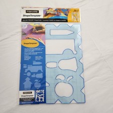 Fiskars Shape Template Plastic Blue School - 1 Corners Border