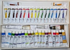 40 Watercolor Gouache Paint Tubes - Shinhan Holbein Brilliant Gold Silver Pink