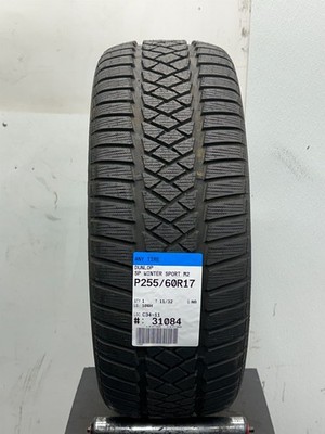 1 Used  P255/60R17 Dunlop SP Winter Sport M2 106 H - 11/32 