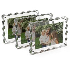 Acrylic Picture Frame, 4x6 Acrylic Magnetic Picture Frames Double Sided Clear...