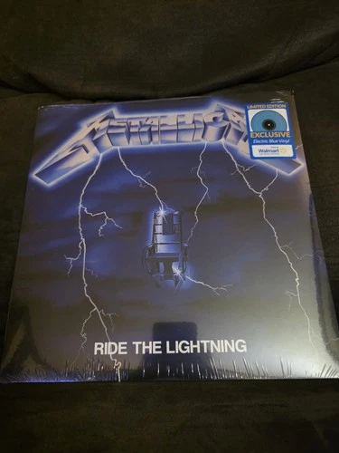 Metallica Ride The Lightning Walmart Exclusive Electric Blue Vinyl LP New Sealed