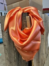 Wild Rag Western Scarves Solid Orange Bright Cowboy Scarf Beautiful 36  x36  