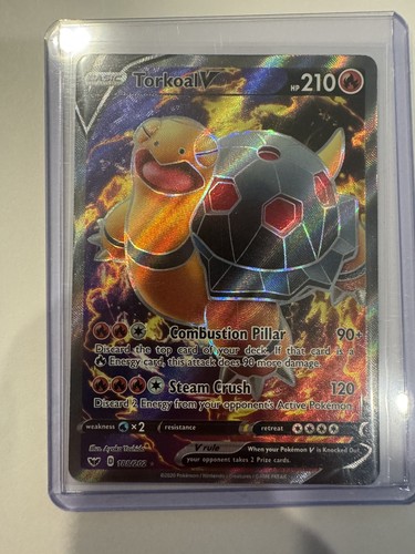 Torkoal V (Full Art) 188/202 Ultra Rare Sword & Shield Base Set