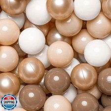 TRENDPLAY Plastic Balls for Ball Pits 2.4 Inch, Pack of 100 Hollow Balls, Per