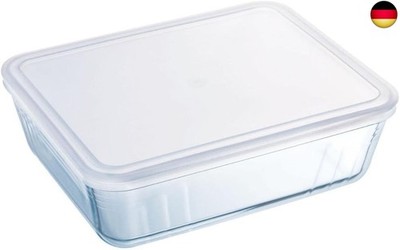 Pyrex 1041511 Mehrzweckform rechteckig, mit Deckel, 0,8