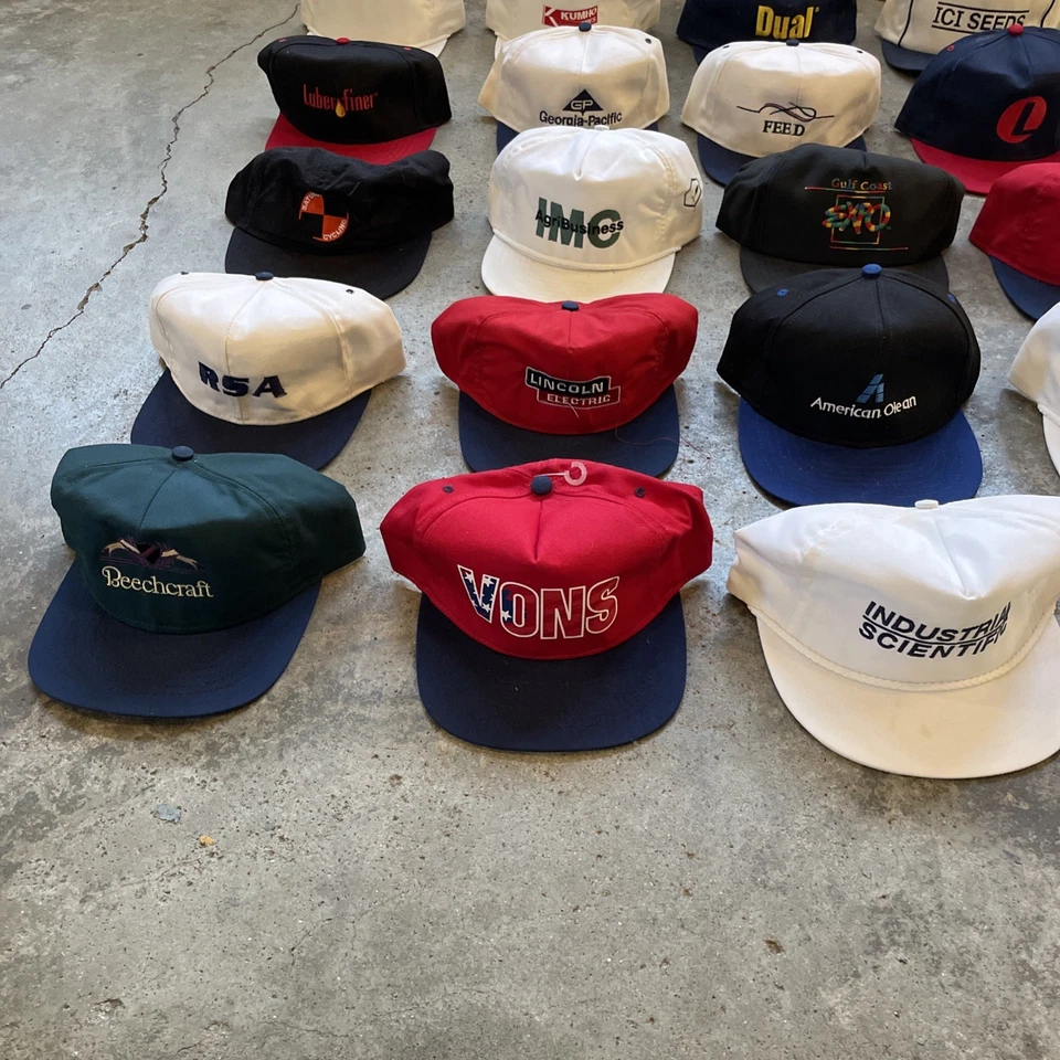 Lote De Colección De 101 Gorra Trucker Gorra Snapback Trucker Todo EE. UU. Hecha 90% Swingster Foto 2 de 4